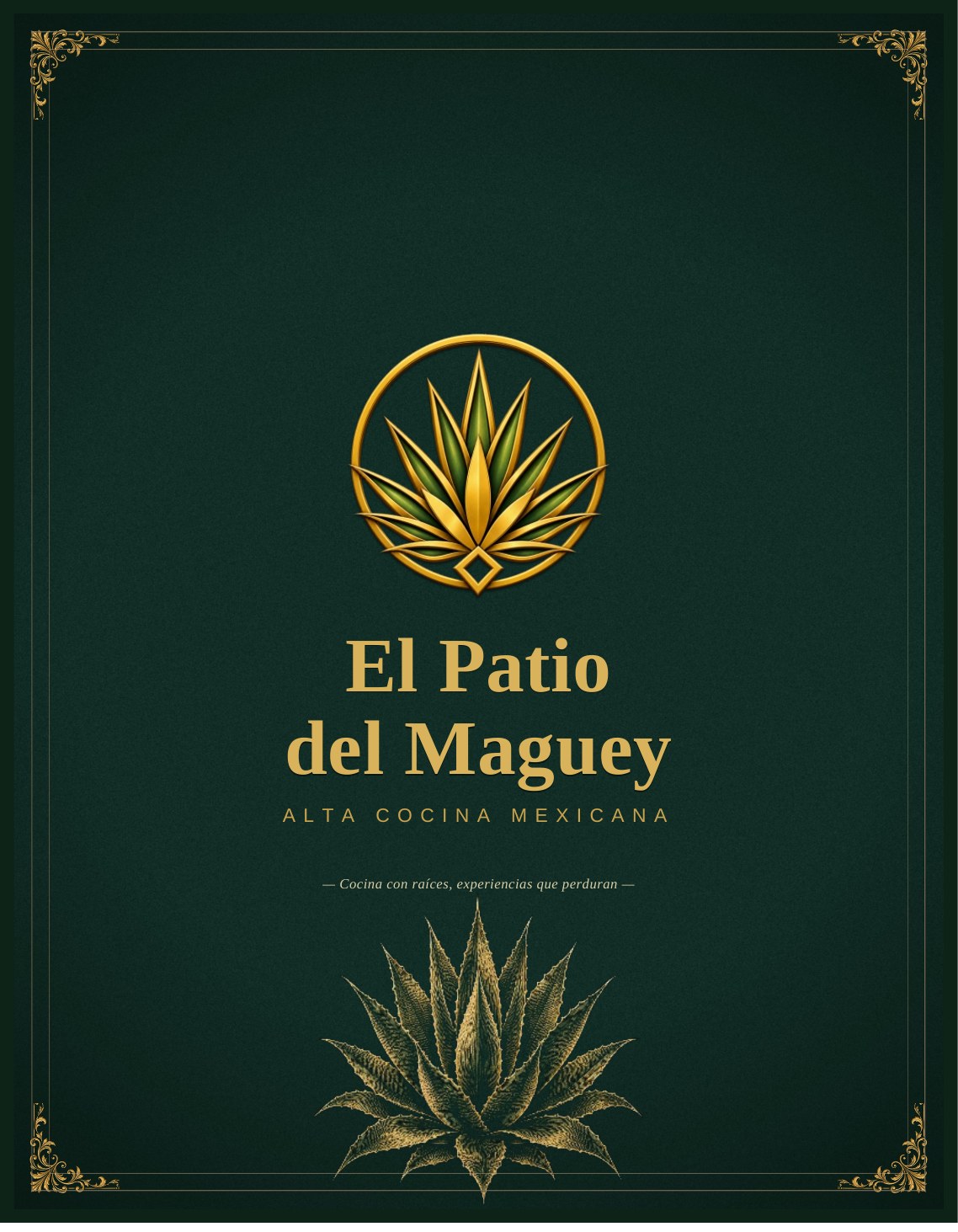 Menú de El Patio del Maguey — página 1